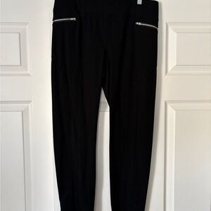 INC International Concepts Black Pants with Zipper Details